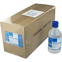 Crest Medical 500ml Lavaojos Estéril Solución Salina 10 X 500ml Botellas